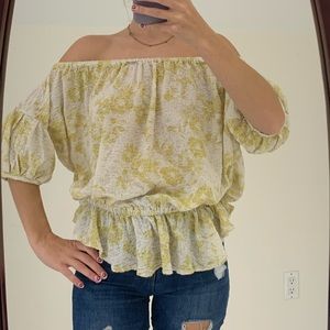 Off shoulder Free People top
